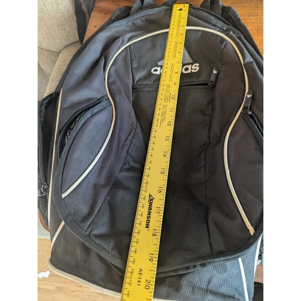 adidas backpack fresh pak Ready Small for women and men, durable laptop bag for work Four zippered compartments on the outside and a tricot adidas Striker II Team Backpack